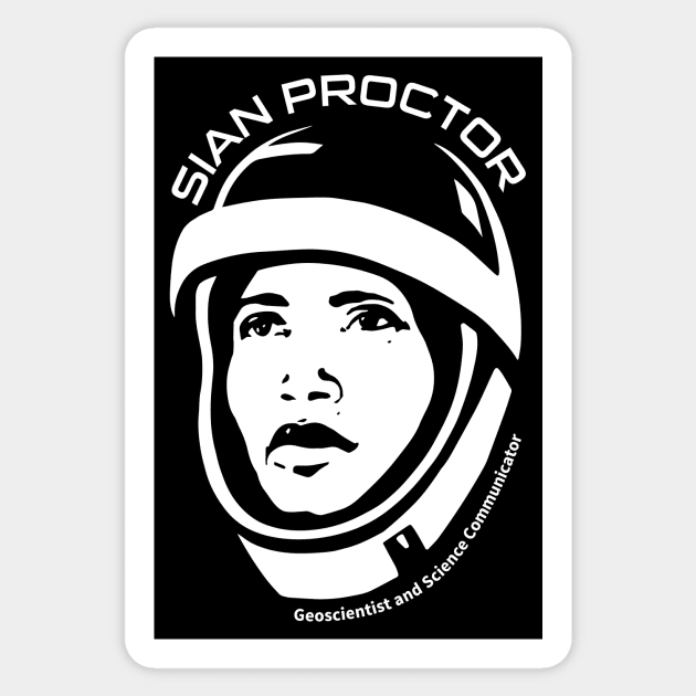 Women in Space: Sian Proctor Sticker by photon_illustration